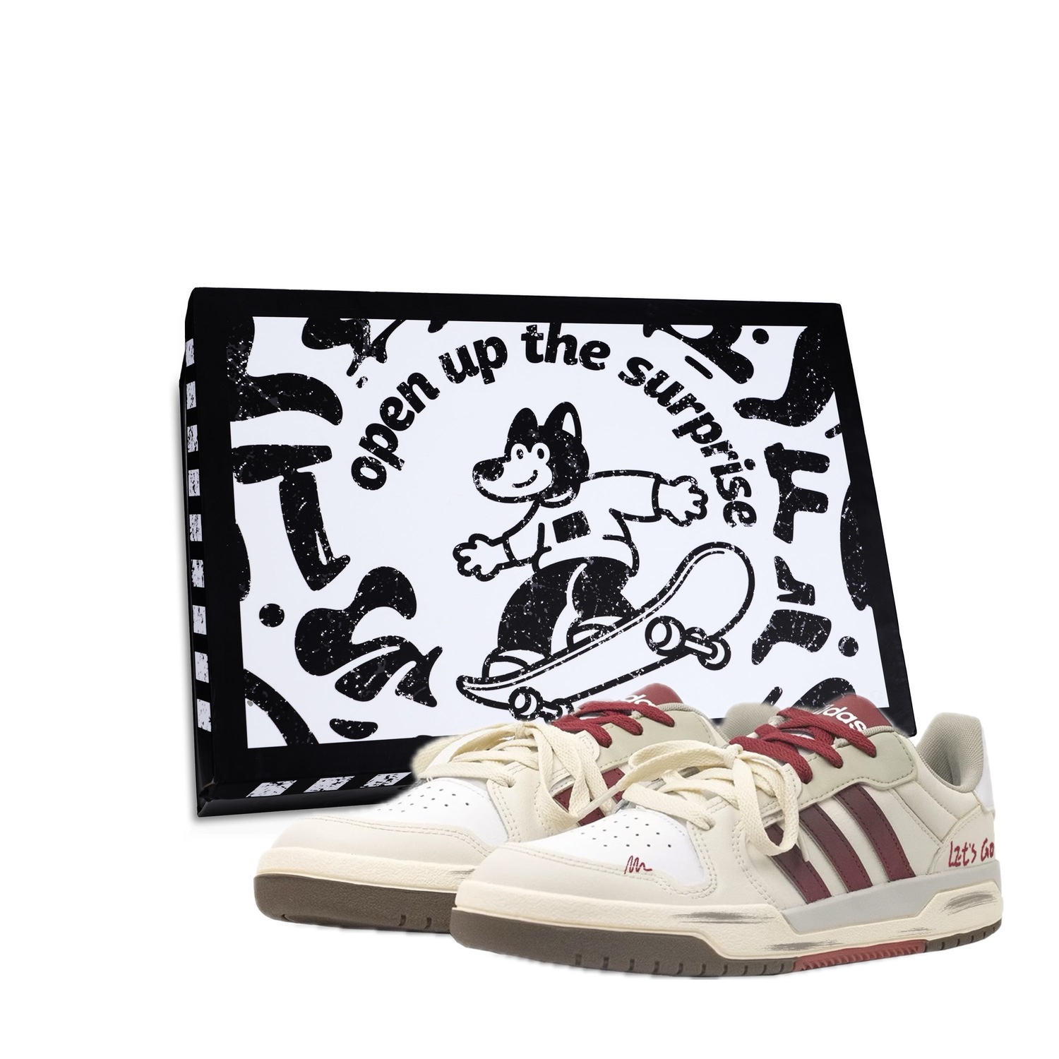 Entrap Dancing Youth Premium устойчивые к истиранию, легкие и дышащие низкие кроссовки для скейтбординга Unisex Adidas Neo, экрю бордовый
Entrap Dancing Youth Premium устойчивые к истиранию, легкие и дышащие низкие кроссовки для скейтбординга Unisex Adidas Neo, экрю бордовый