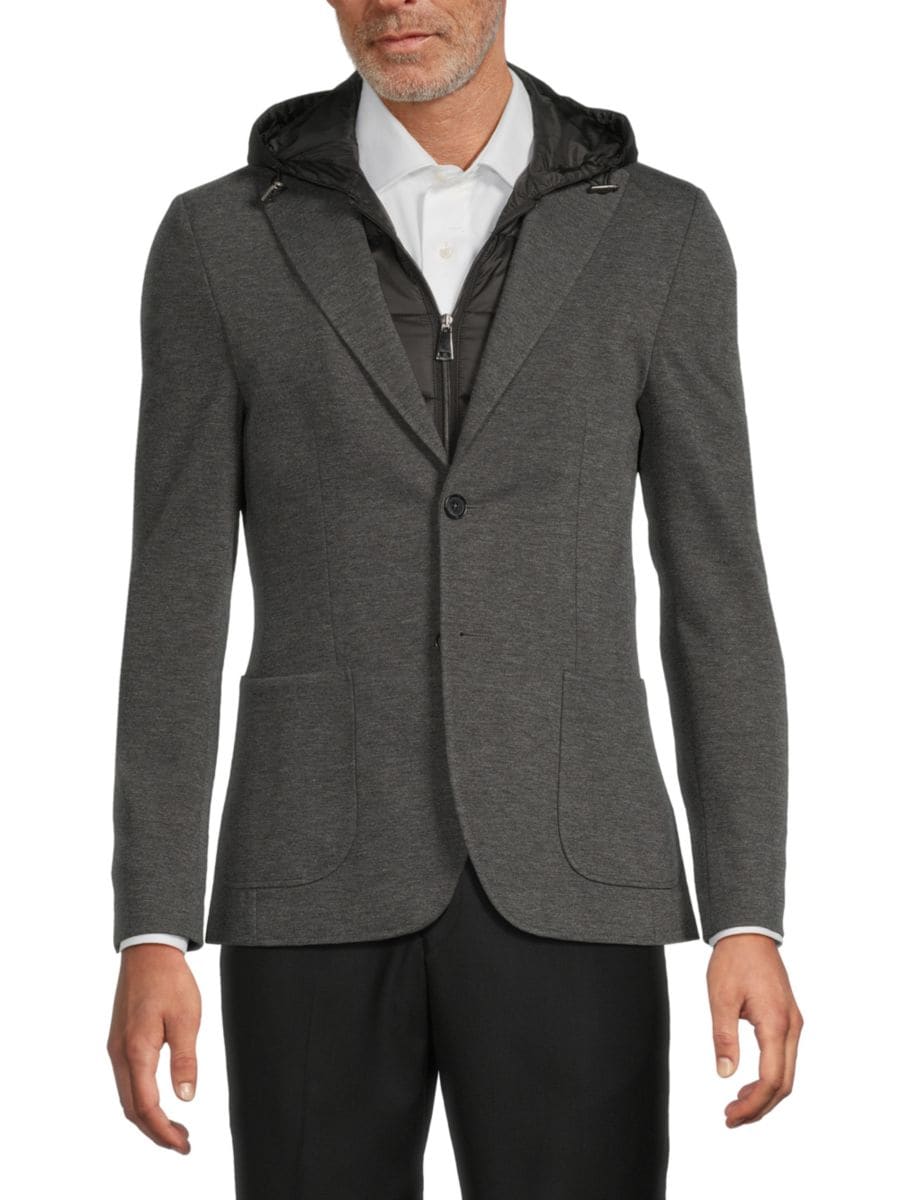 Спортивное пальто-пуховик с капюшоном, облегающего кроя Luchiano Visconti, серый
Спортивное пальто-пуховик с капюшоном, облегающего кроя Luchiano Visconti, серый