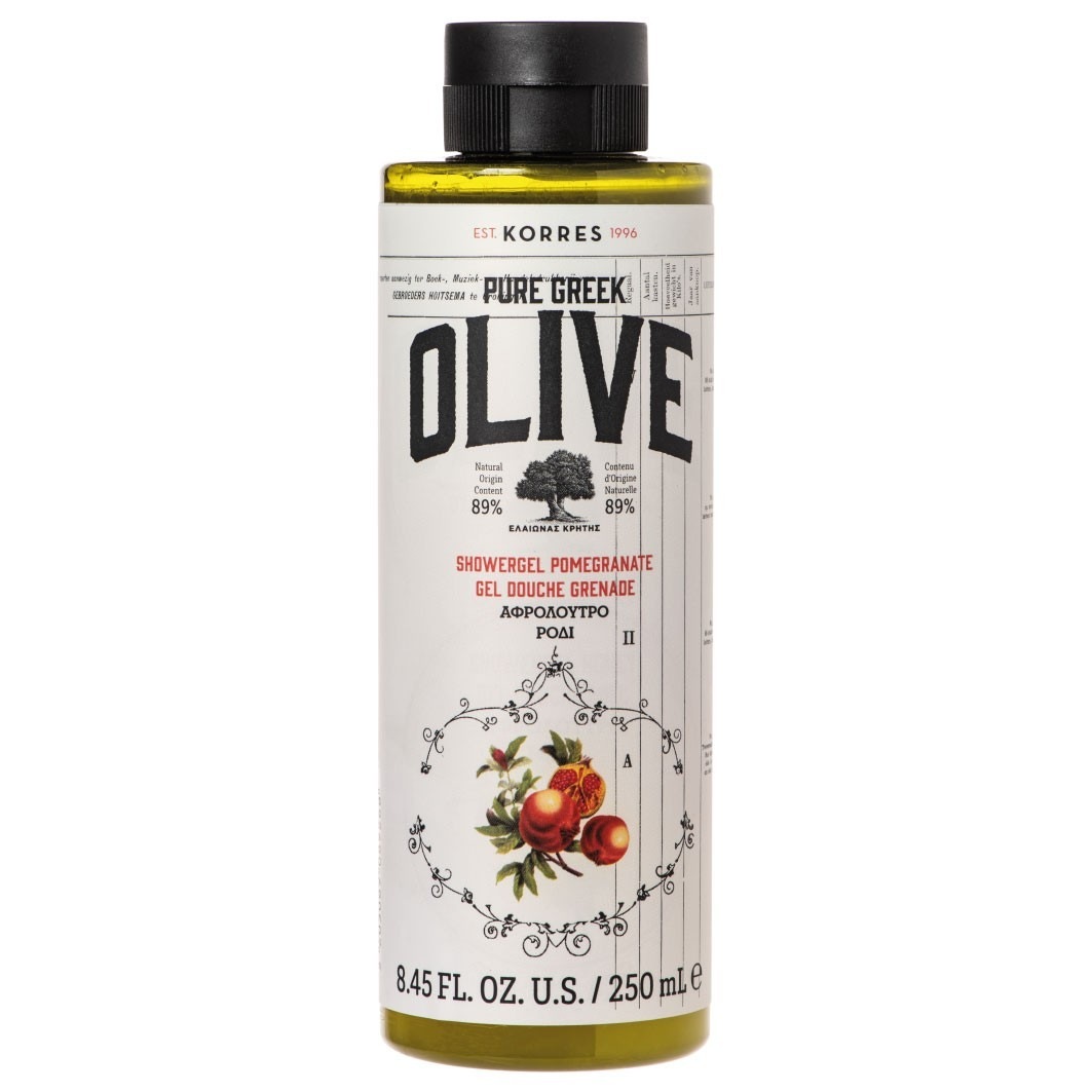 Гель для душа olive & pomegranate Korres, объем 250 мл
Гель для душа olive & pomegranate Korres, объем 250 мл
