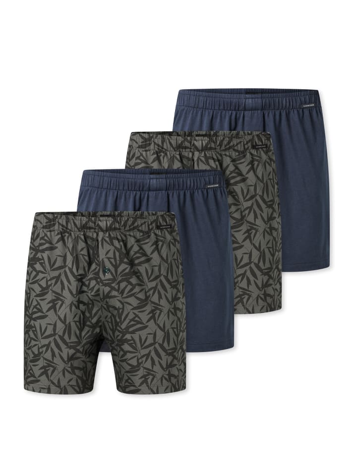 Боксеры Schiesser, синий/зеленый 
Боксеры Schiesser, синий/зеленый