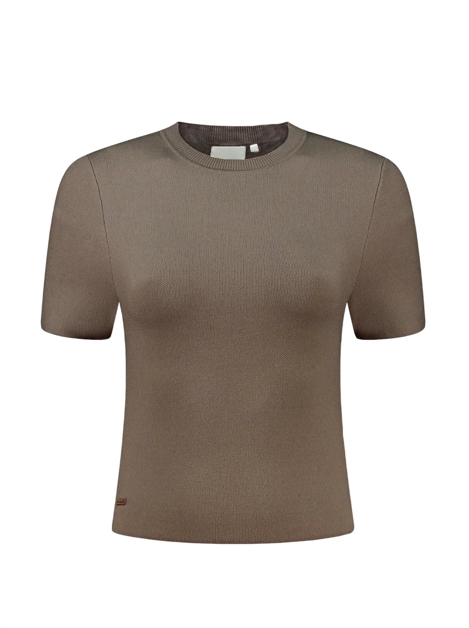 Женская футболка Olly Knit в цвете Fossil Lune Active
Женская футболка Olly Knit в цвете Fossil Lune Active