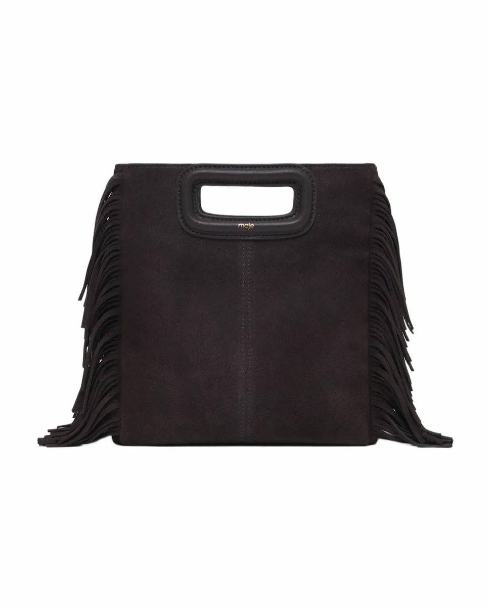 Сумка M из кожи с бахромой Maje, серый
Сумка M из кожи с бахромой Maje, серый