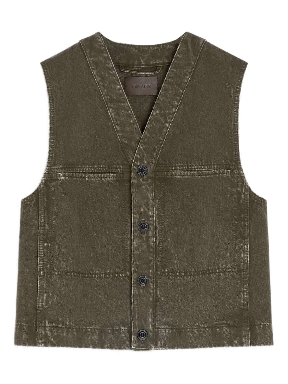 Жилет на пуговицах LEMAIRE, зеленый
Жилет на пуговицах LEMAIRE, зеленый