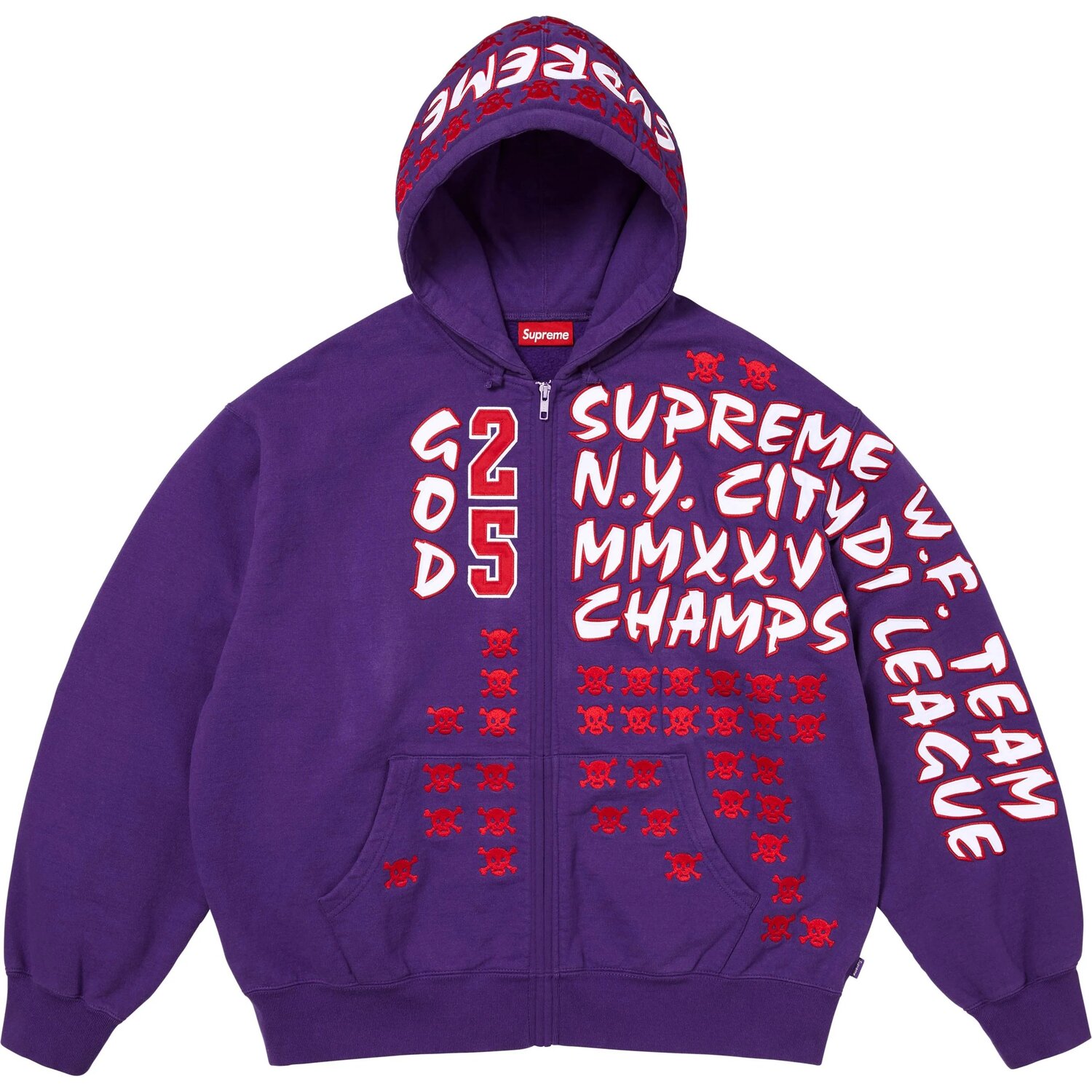 Толстовка с капюшоном и молнией FW25 League Champs унисекс Supreme, фиолетовый
Толстовка с капюшоном и молнией FW25 League Champs унисекс Supreme, фиолетовый