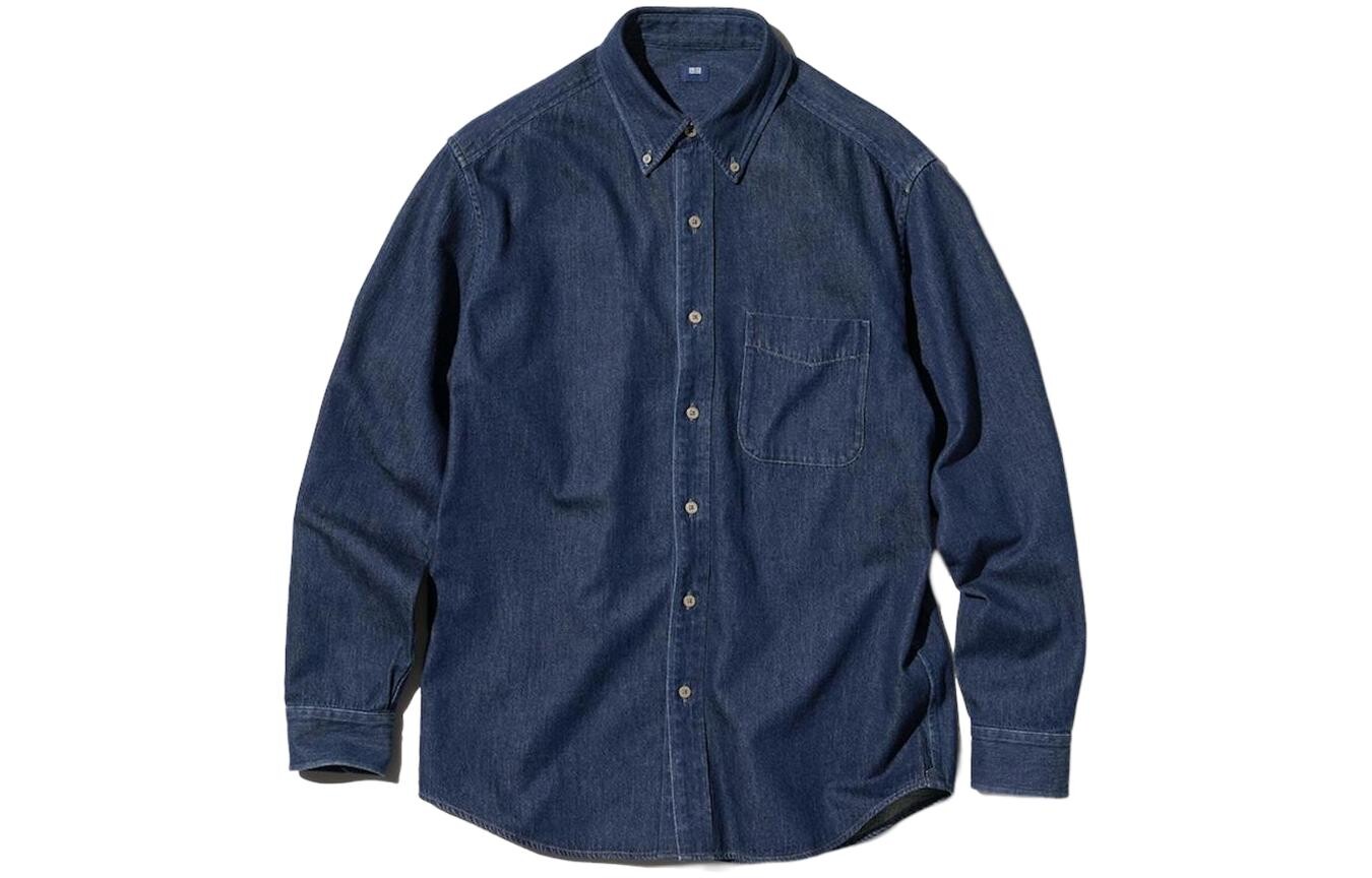 Рубашка мужская темно-синяя Uniqlo, темно-синий
Рубашка мужская темно-синяя Uniqlo, темно-синий