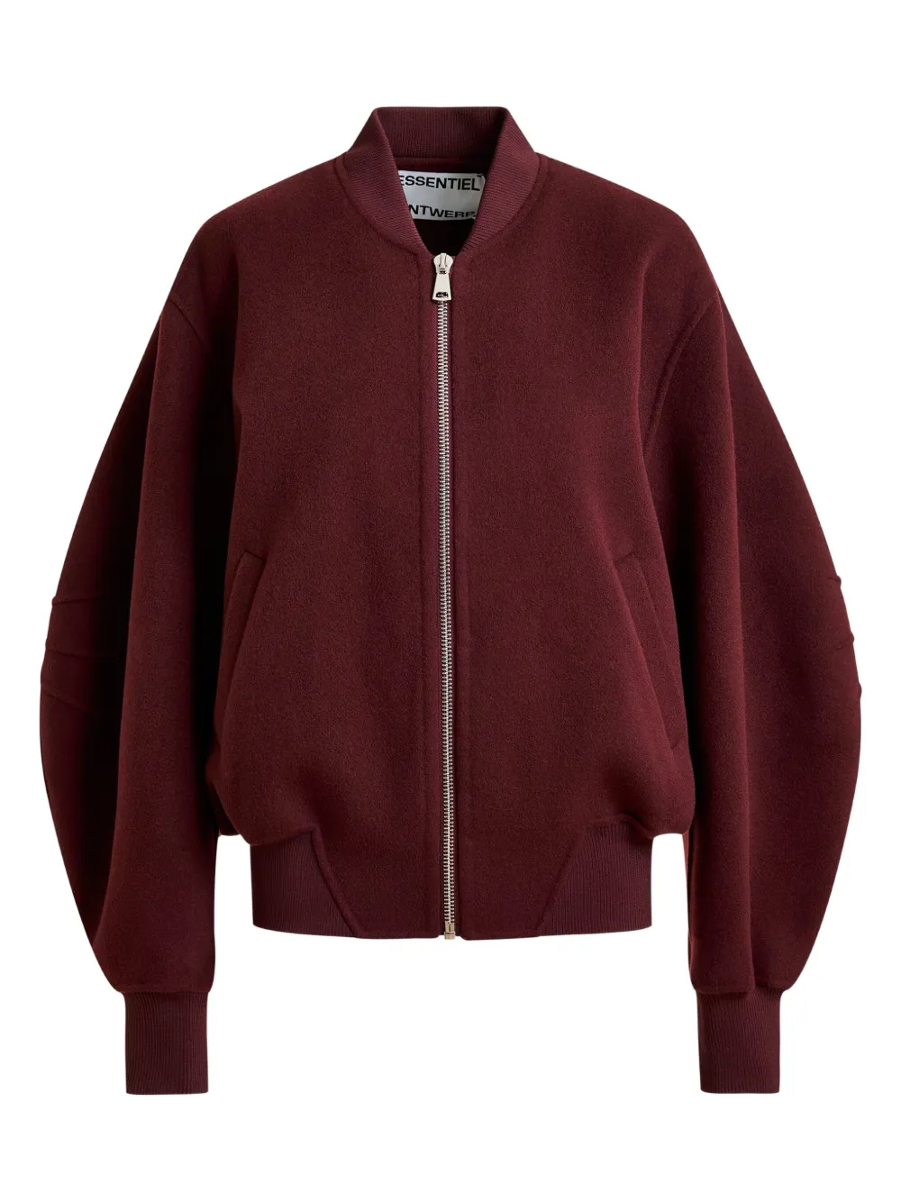 Куртка с рукавами-фонариками и застежкой-молнией спереди Essentiel Antwerp, красный 
Куртка с рукавами-фонариками и застежкой-молнией спереди Essentiel Antwerp, красный