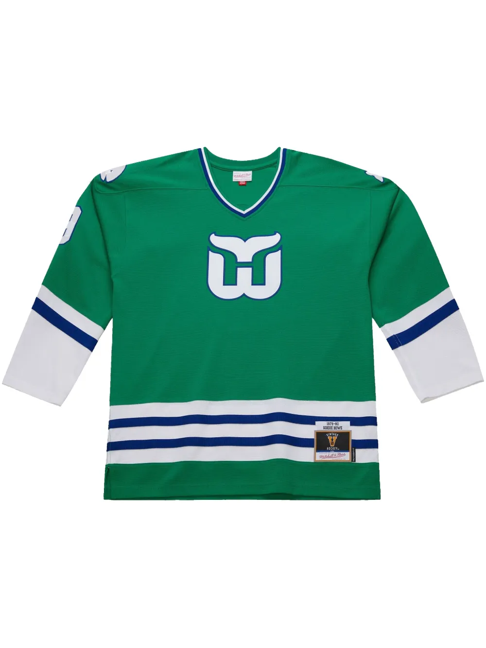 Топ NHL Dark Whalers 1979 Gordie Howe Mitchell & Ness, зеленый
Топ NHL Dark Whalers 1979 Gordie Howe Mitchell & Ness, зеленый