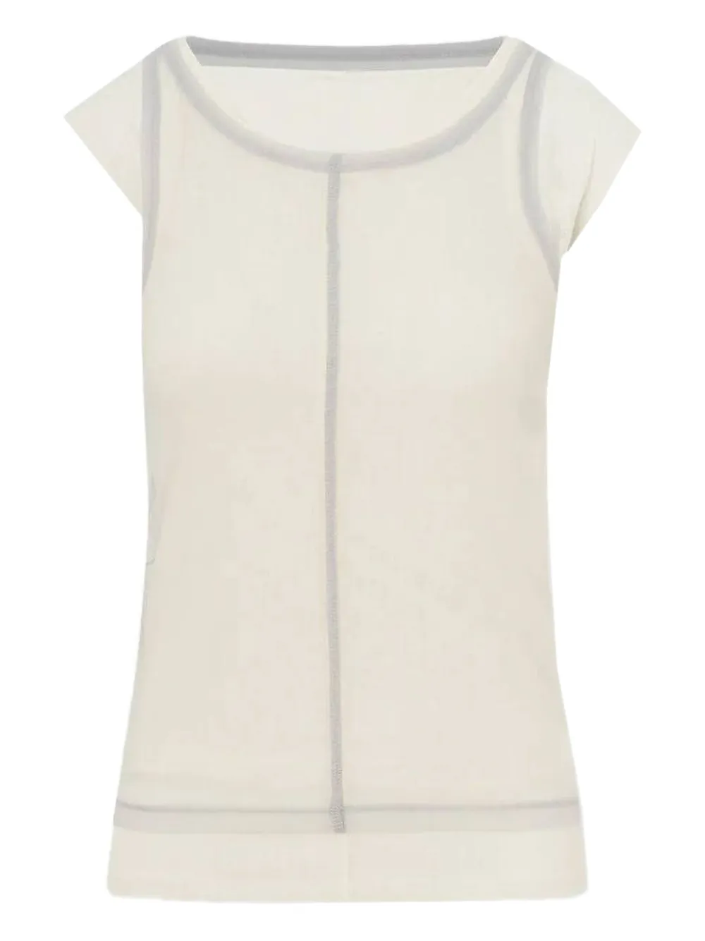 Футболка с отделкой швами La Piscine, белый
Футболка с отделкой швами La Piscine, белый