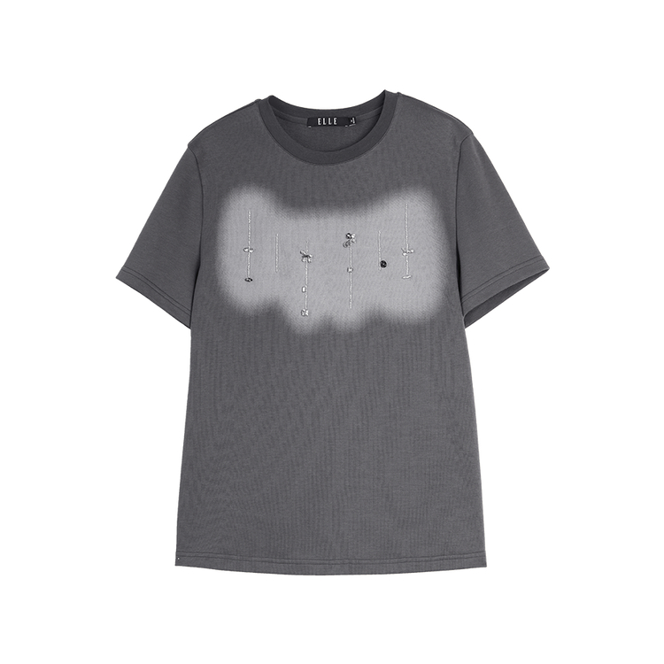 ELLE Футболка Women's Medium Gray Crew Neck тонкая прямая посадка
ELLE Футболка Women's Medium Gray Crew Neck тонкая прямая посадка