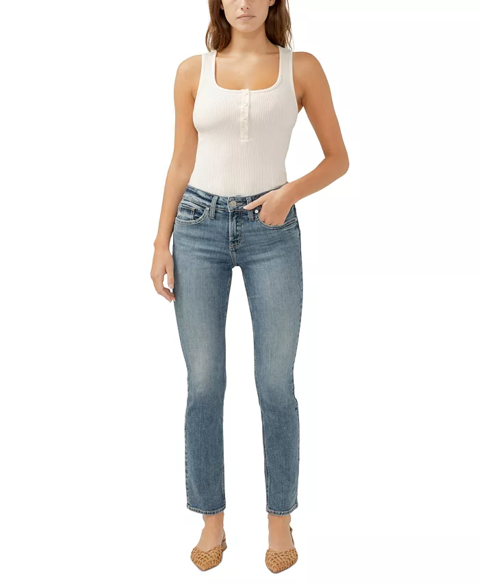 Женские джинсы Suki Curvy Fit Straight Leg со средней посадкой Silver Jeans Co., синий
Женские джинсы Suki Curvy Fit Straight Leg со средней посадкой Silver Jeans Co., синий