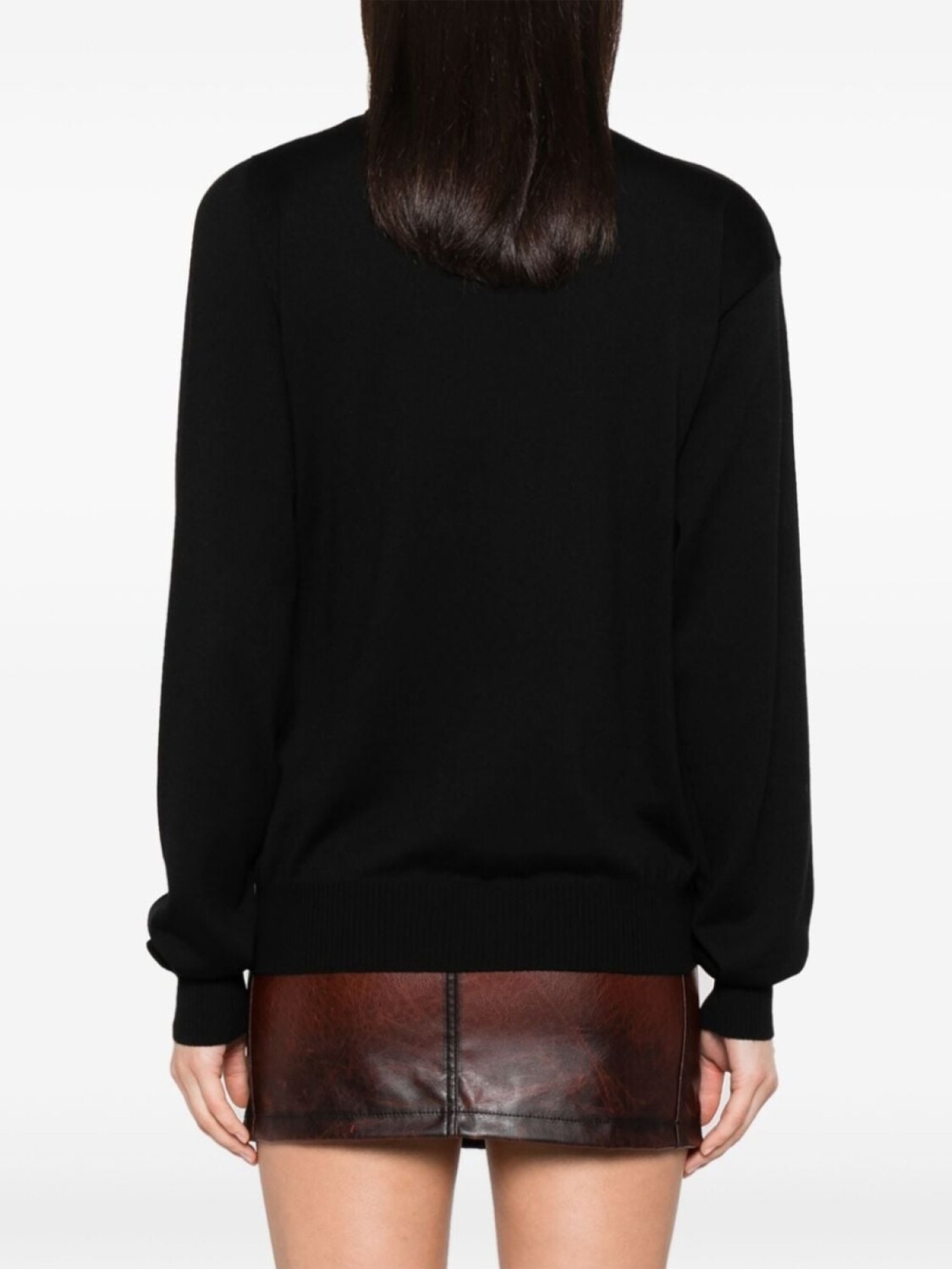 Sportmax шерстяной джемпер с вырезами, черный
Sportmax шерстяной джемпер с вырезами, черный