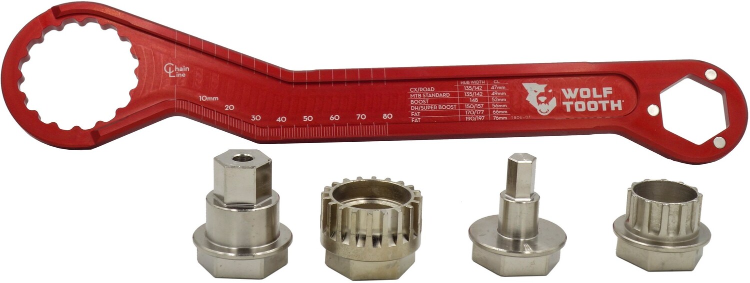 Комплект ключей и вставок Wolf Tooth Components, красный 
Комплект ключей и вставок Wolf Tooth Components, красный