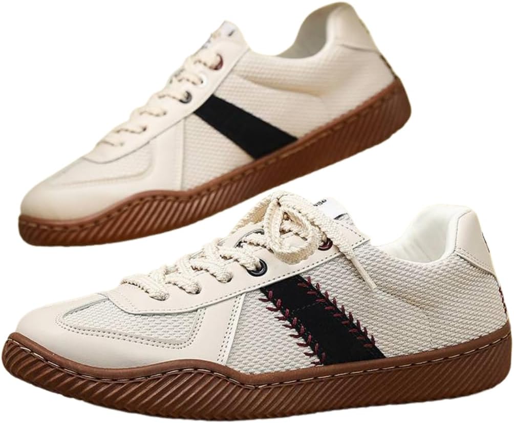 Мужские стильные беговые спортивные кроссовки для повседневной носки с цветными полосами, однотонные, на шнуровке, высокие Lexamen, бежевый
Мужские стильные беговые спортивные кроссовки для повседневной носки с цветными полосами, однотонные, на шнуровке, высокие Lexamen, бежевый