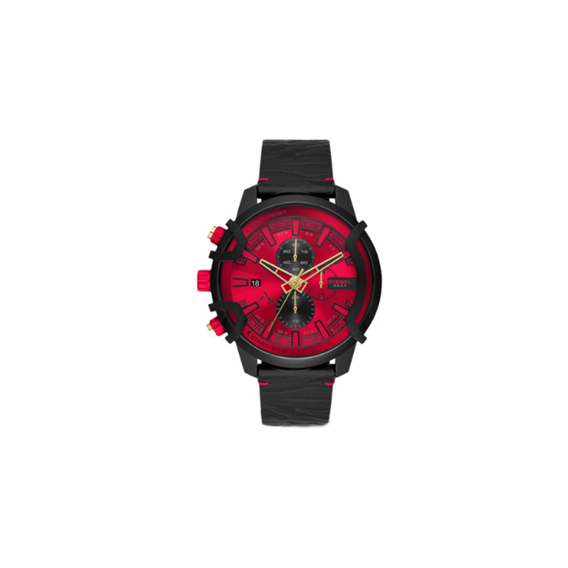 DIESEL Мужские часы кварцевый механизм кожаный ремешок 48mm красный циферблат
DIESEL Мужские часы кварцевый механизм кожаный ремешок 48mm красный циферблат