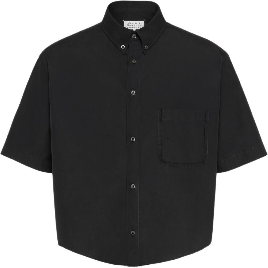 Хлопковая рубашка Maison Margiela, черный
Хлопковая рубашка Maison Margiela, черный