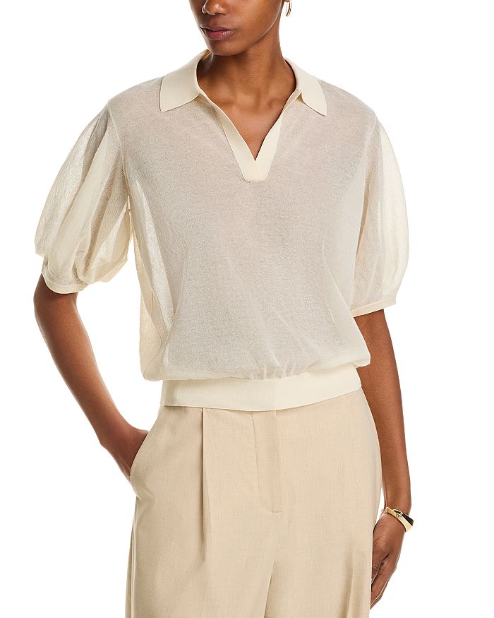 Блузон Polo из прозрачного крепа Theory, слоновая кость/кремовый
Блузон Polo из прозрачного крепа Theory, слоновая кость/кремовый