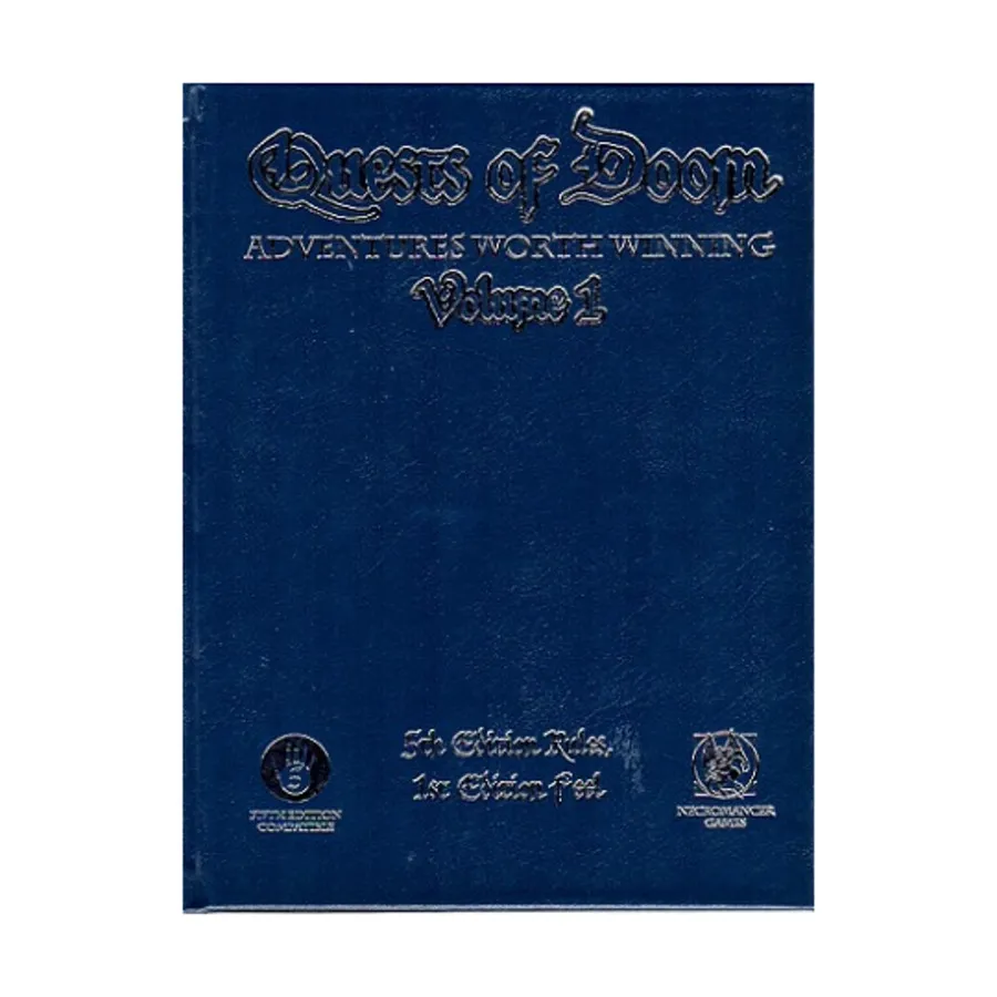 Quests of Doom #1, Vol. 1 w/PDF (D&D 5e) (Limited Signed & Leather Bound Edition), Dungeons and Dragons (5th Edition) (Necromancer Games), твердый переплет
Quests of Doom #1, Vol. 1 w/PDF (D&D 5e) (Limited Signed & Leather Bound Edition), Dungeons and Dragons (5th Edition) (Necromancer Games), твердый переплет