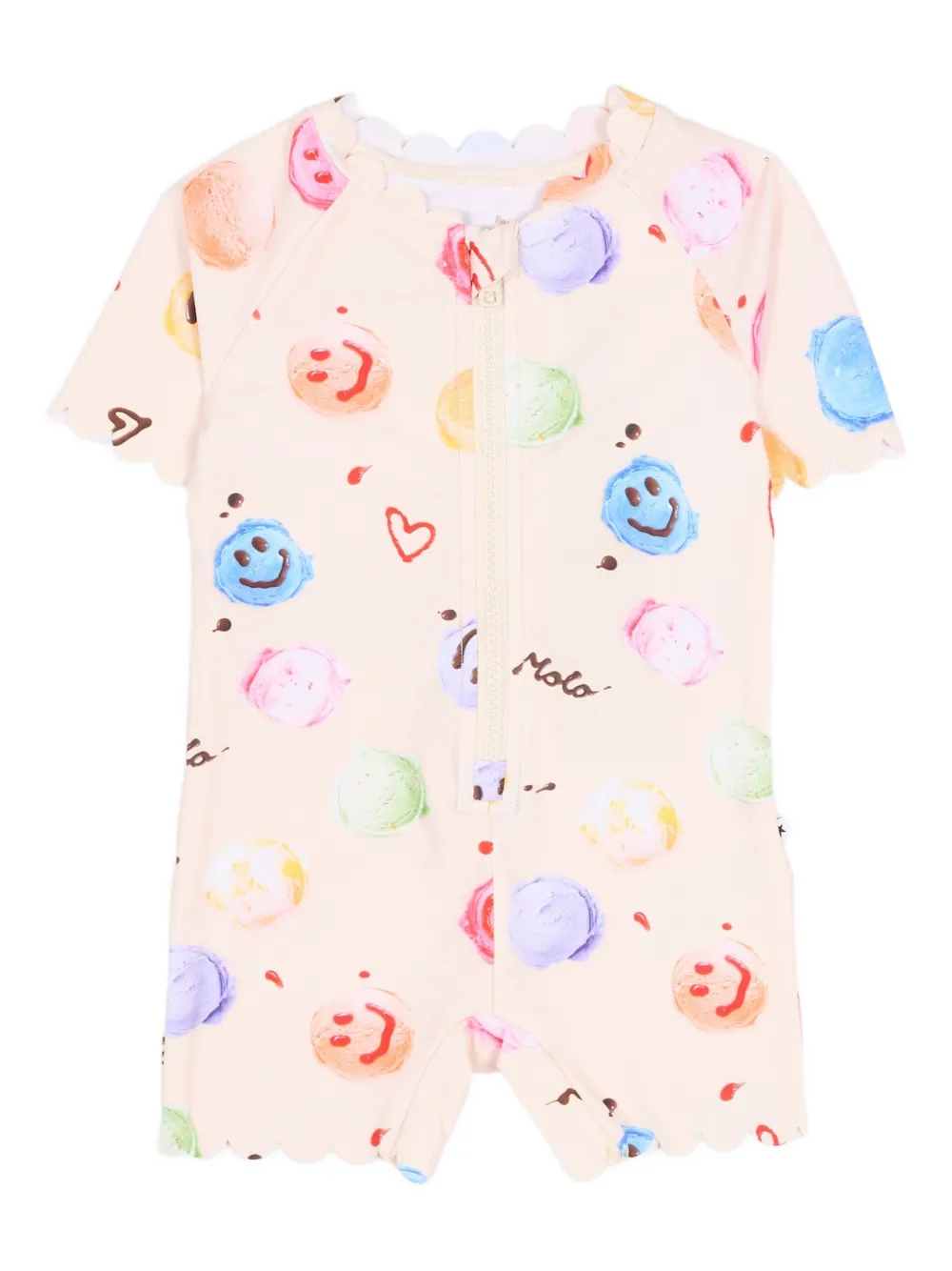 Купальник с волнистым краем и принтом Molo, бежевый
Купальник с волнистым краем и принтом Molo, бежевый