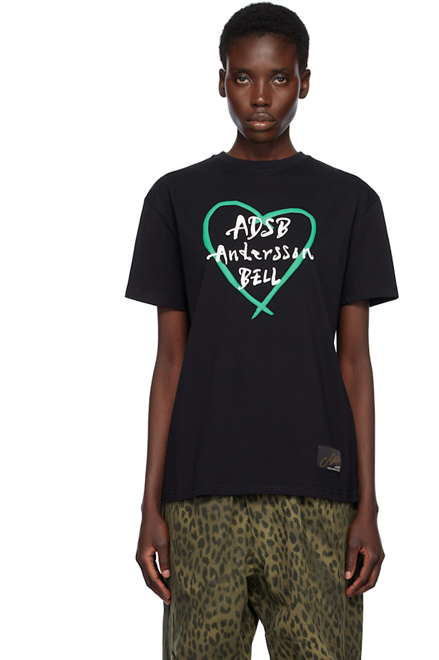 Футболка с логотипом Heart Kelly Andersson Bell, черный 
Футболка с логотипом Heart Kelly Andersson Bell, черный