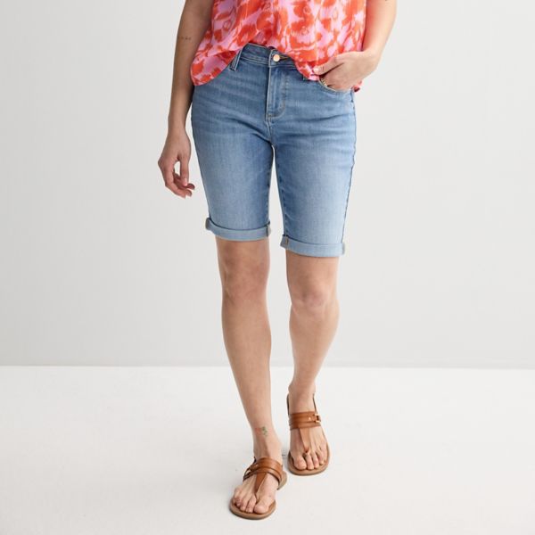 Женские шорты-бермуды с отворотами и манжетами Sonoma Goods For Life, цвет blue wash
Женские шорты-бермуды с отворотами и манжетами Sonoma Goods For Life, цвет blue wash