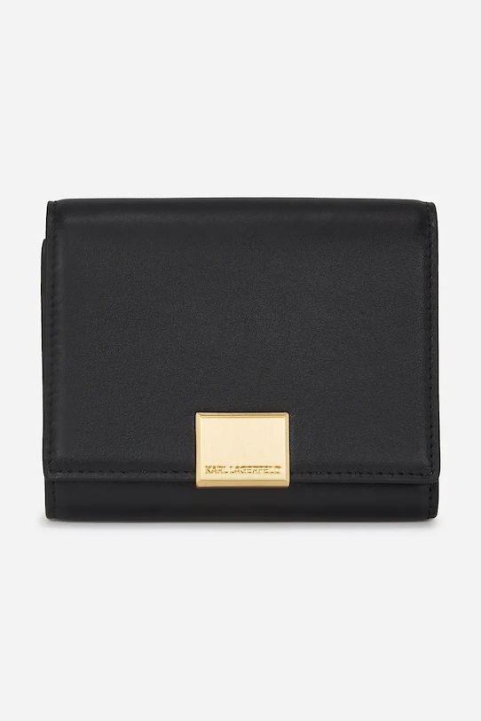 Кожаный кошелек Karl Lagerfeld, черный 
Кожаный кошелек Karl Lagerfeld, черный