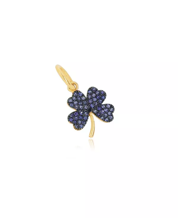 Шарм-Клевер с синим сапфиром, золото 14 карат The Lovery, sapphire
Шарм-Клевер с синим сапфиром, золото 14 карат The Lovery, sapphire