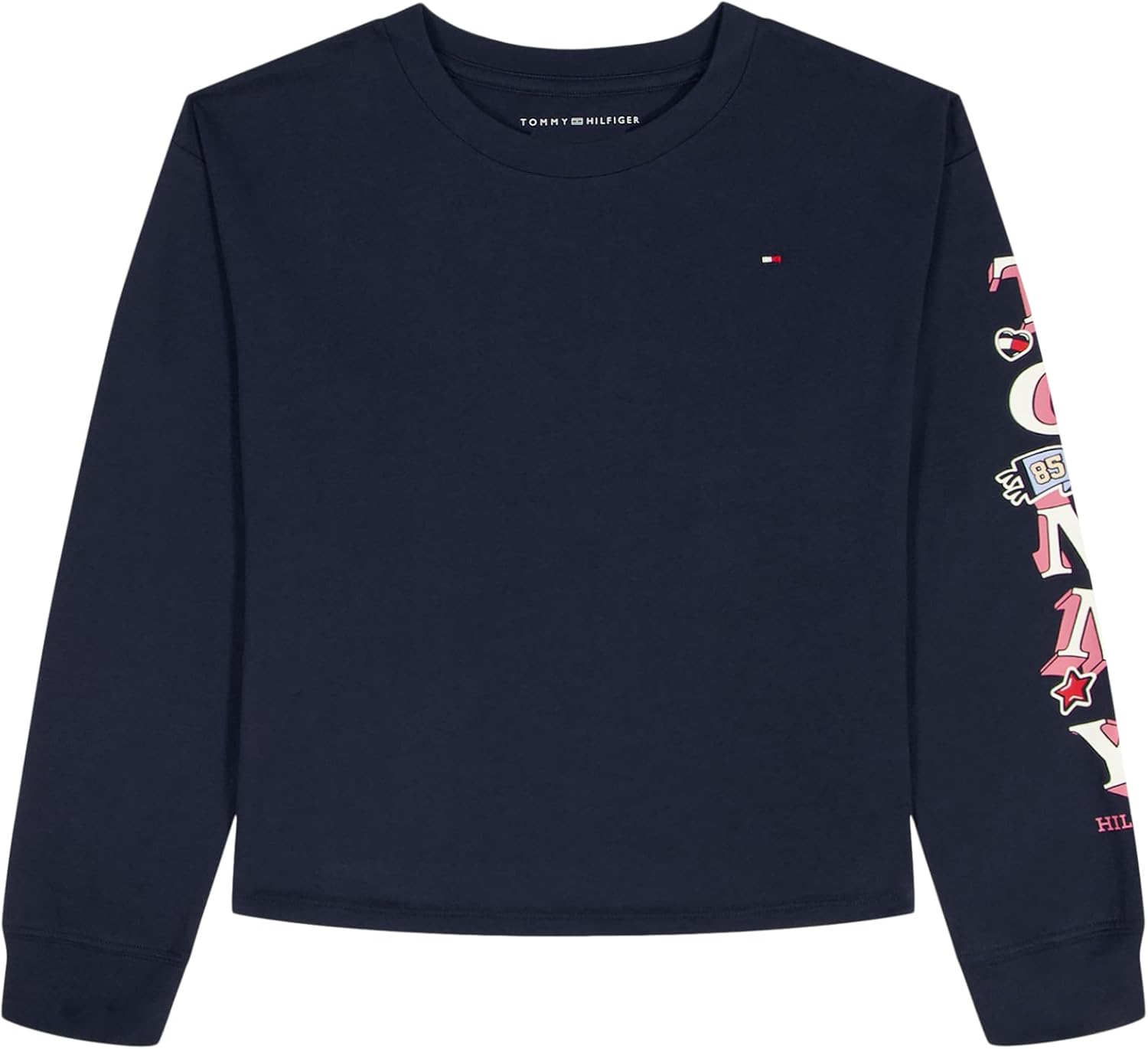 Футболка с длинными рукавами и круглым вырезом Tommy Hilfiger для девочек, Navy Glitter Tommy, Синий, Футболка с длинными рукавами и круглым вырезом Tommy Hilfiger для девочек, Navy Glitter Tommy
Футболка с длинными рукавами и круглым вырезом Tommy Hilfiger для девочек, Navy Glitter Tommy, Синий, Футболка с длинными рукавами и круглым вырезом Tommy Hilfiger для девочек, Navy Glitter Tommy