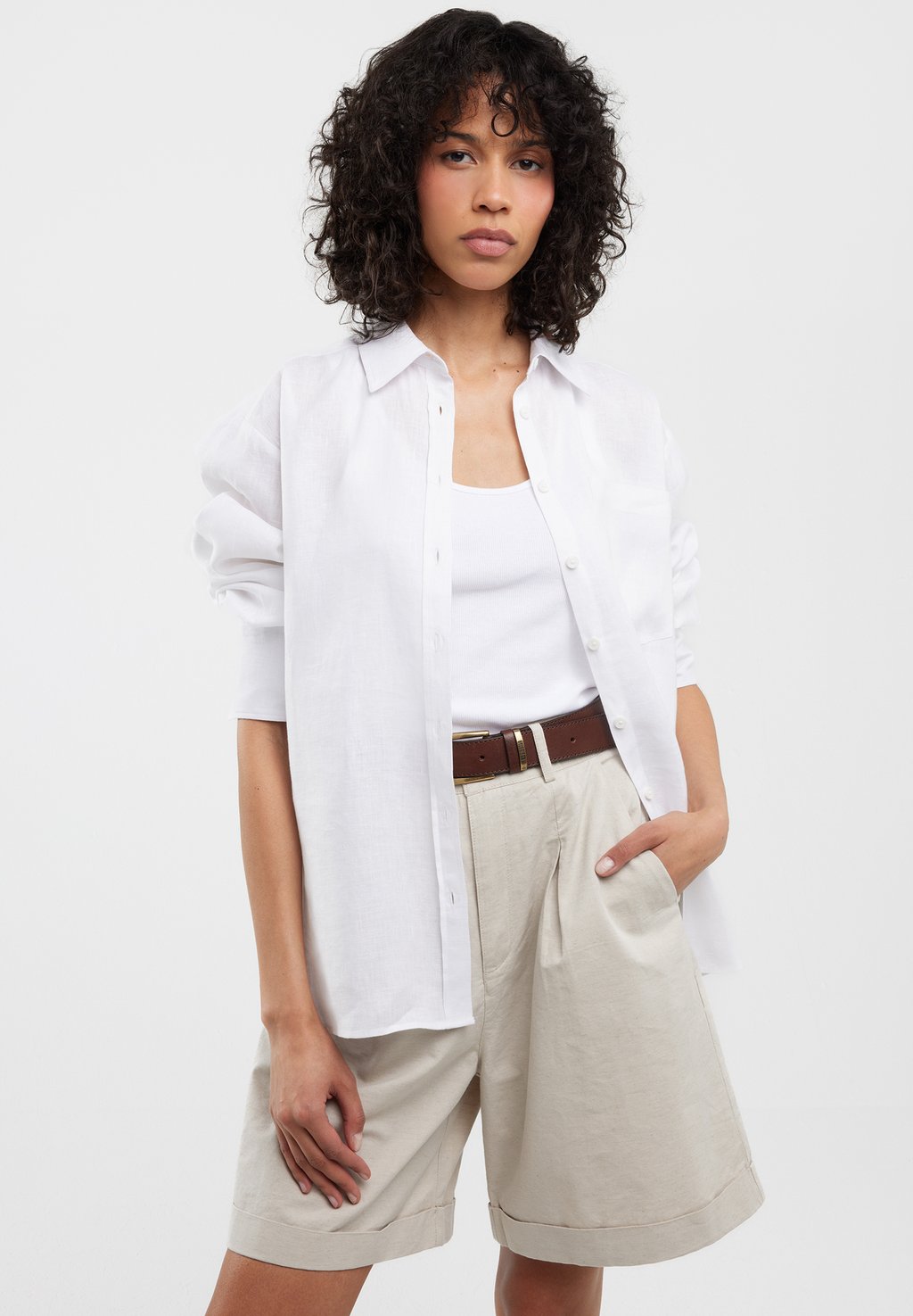 Блузка на пуговицах LAMENI Big Star, белый
Блузка на пуговицах LAMENI Big Star, белый