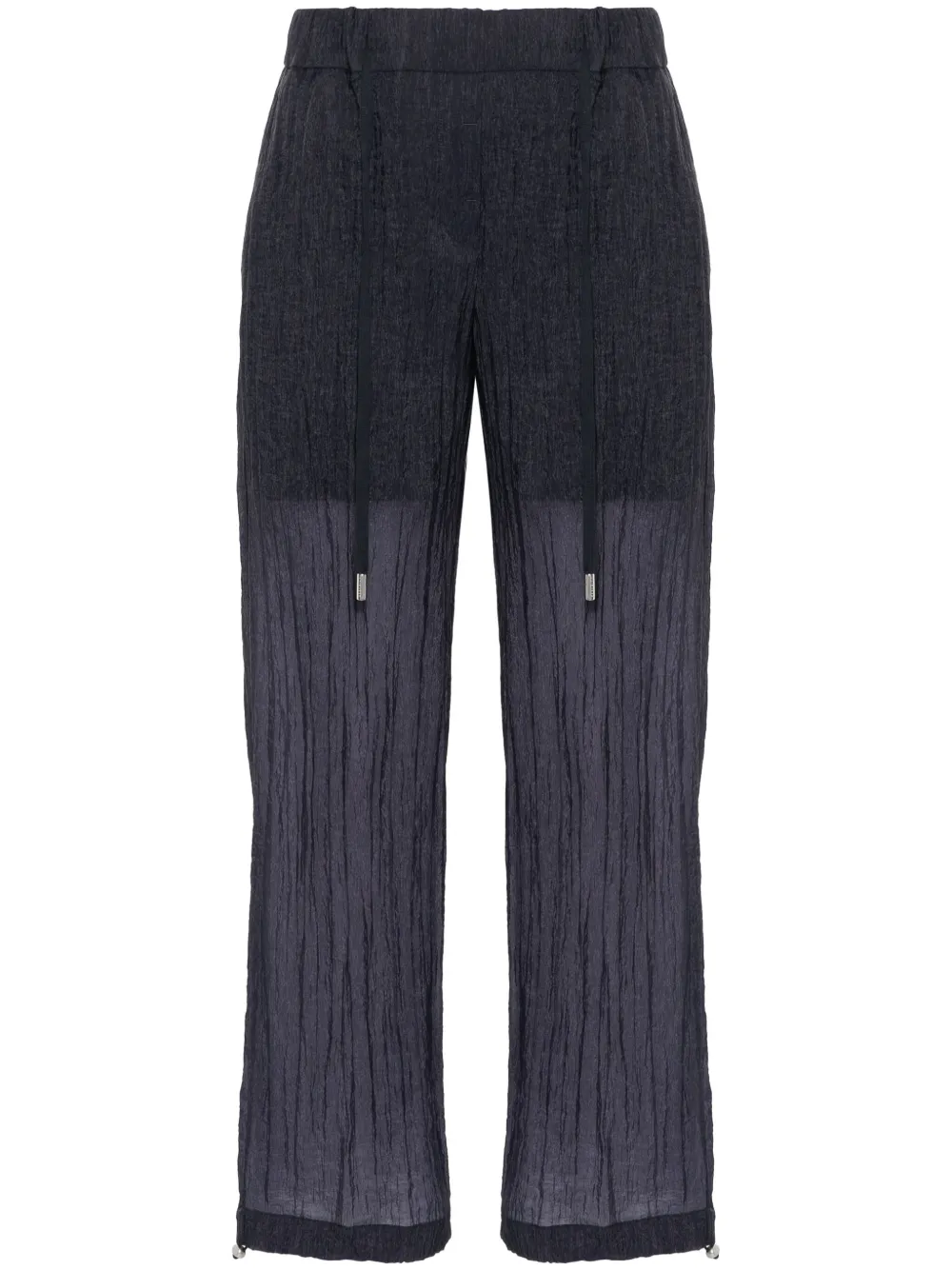 Прямые брюки из сирсакера Peserico, синий 
Прямые брюки из сирсакера Peserico, синий