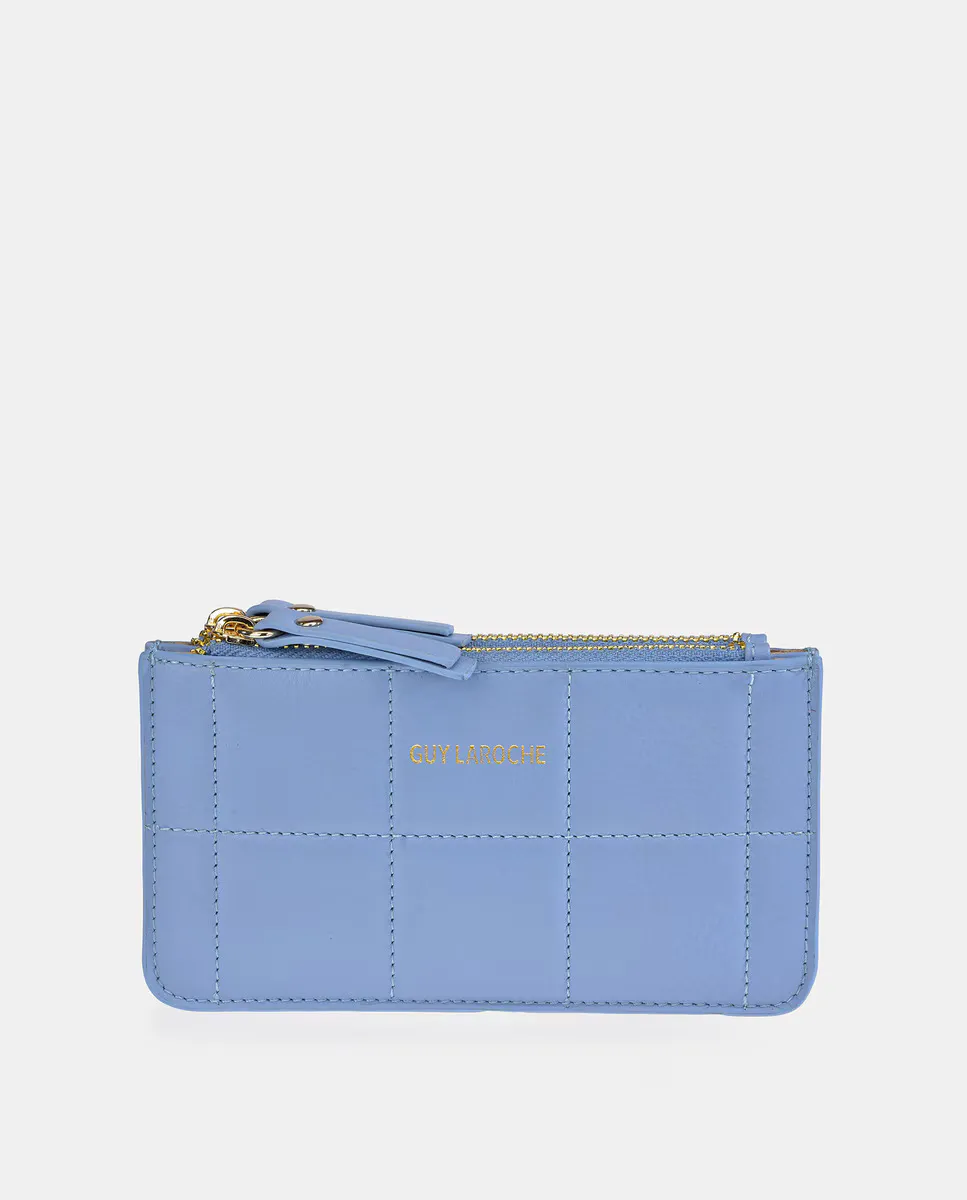 Маленький женский кошелек для монет на кожаных молниях Guy Laroche, голубой
Маленький женский кошелек для монет на кожаных молниях Guy Laroche, голубой