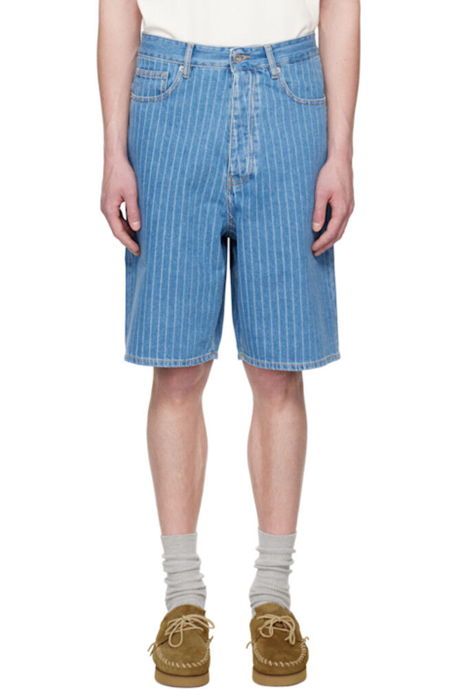 Синие джинсовые шорты Le Short Baggy Rayures Drôle De Monsieur
Синие джинсовые шорты Le Short Baggy Rayures Drôle De Monsieur