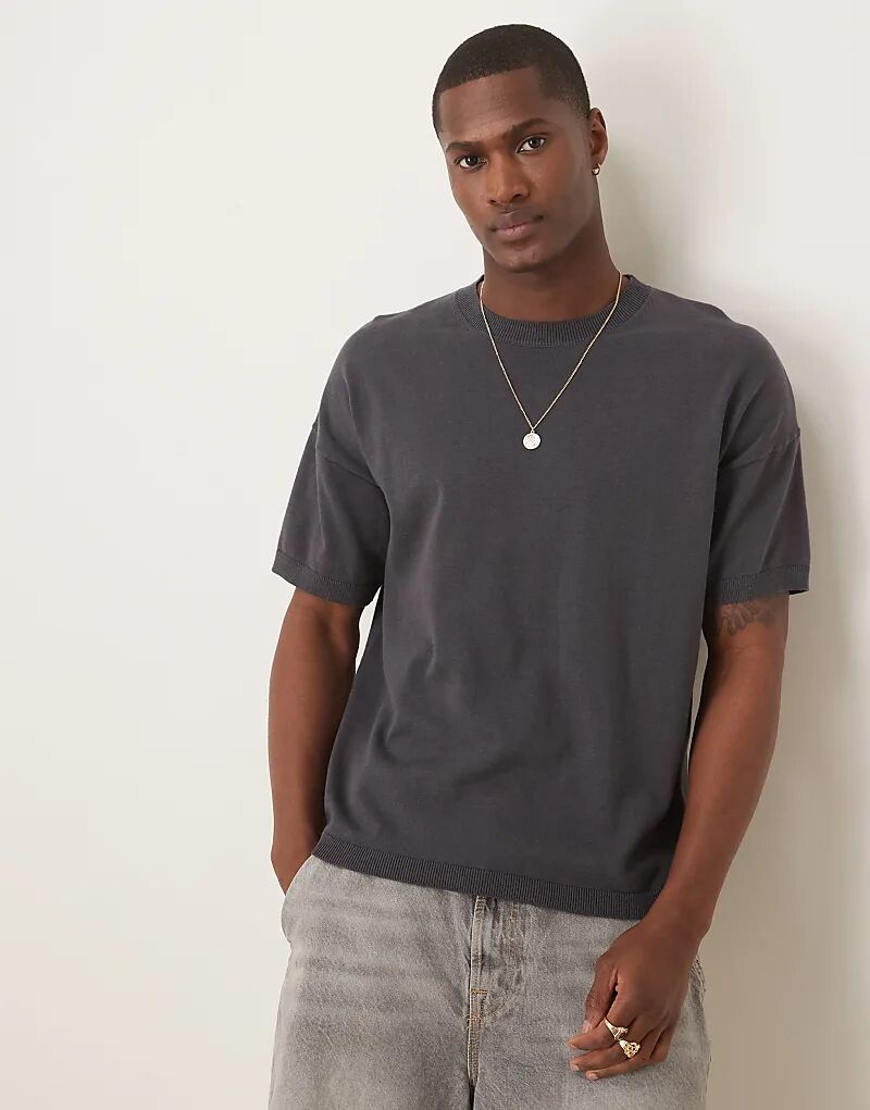 Футболка свободного кроя ASOS DESIGN из хлопкового трикотажа средней плотности в угольно-угольном цвете
Футболка свободного кроя ASOS DESIGN из хлопкового трикотажа средней плотности в угольно-угольном цвете