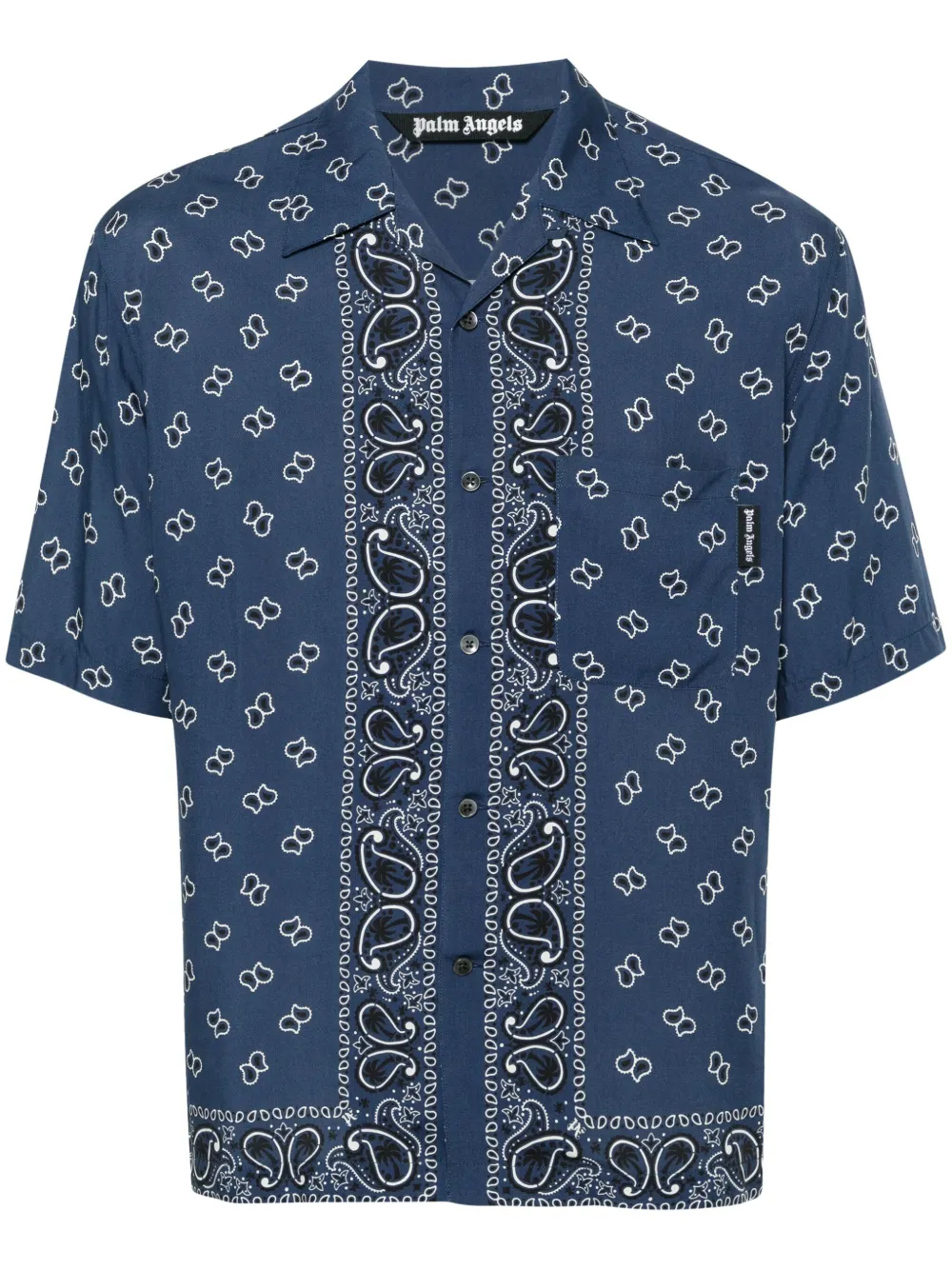 Рубашка с принтом пейсли PALM ANGELS, синий
Рубашка с принтом пейсли PALM ANGELS, синий