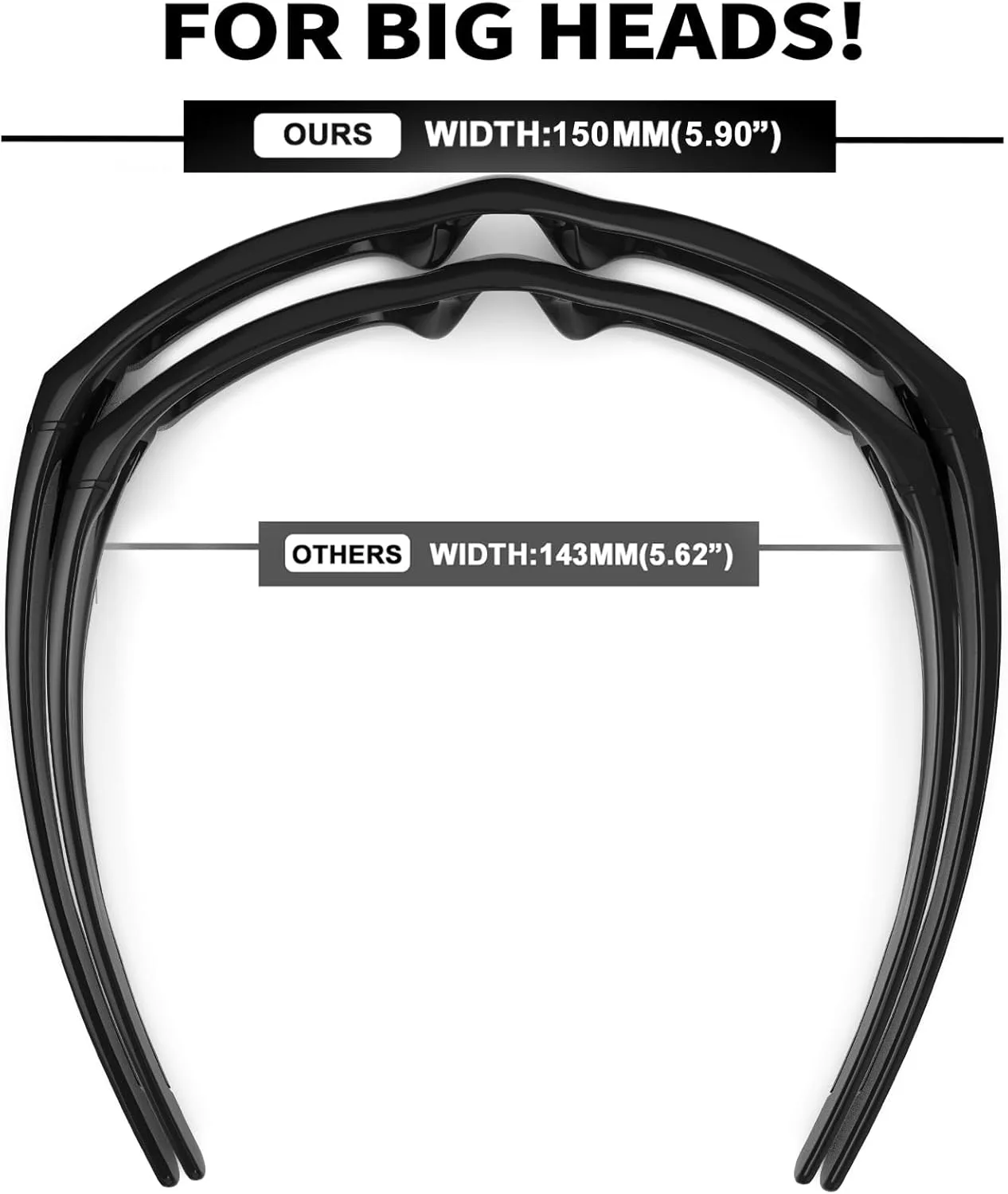 Солнцезащитные очки MAXJULI XL Z87 с обтекаемой формой для мужчин с большой широкой головой, сверхлегкие, защита от УФ-излучения UV400, модель Z8236, TR90, Black/Blue
Солнцезащитные очки MAXJULI XL Z87 с обтекаемой формой для мужчин с большой широкой головой, сверхлегкие, защита от УФ-излучения UV400, модель Z8236, TR90, Black/Blue