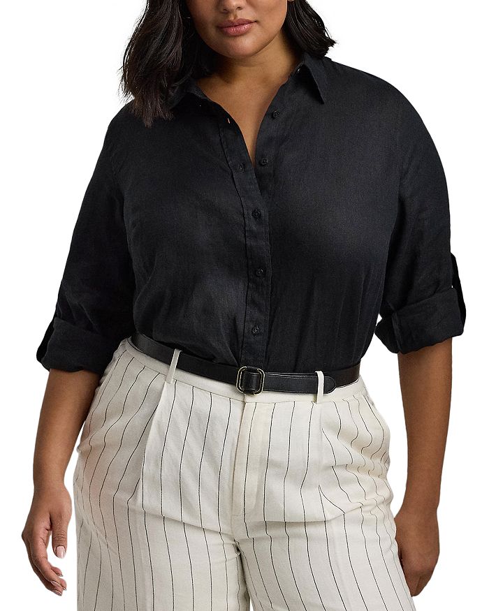 Рубашка Plus из льна Ralph Lauren, черный
Рубашка Plus из льна Ralph Lauren, черный