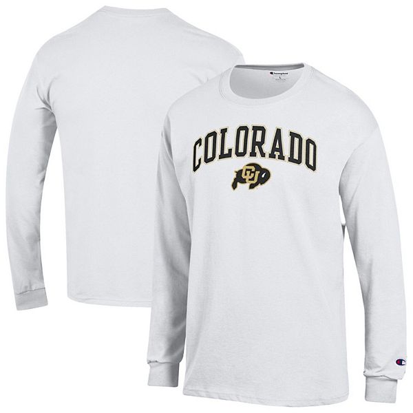 Мужская футболка с длинным рукавом colorado buffaloes arch over logo белого цвета Champion
Мужская футболка с длинным рукавом colorado buffaloes arch over logo белого цвета Champion