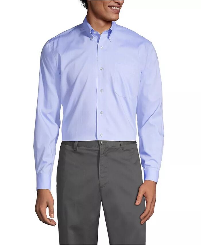 Мужская рубашка с длинным рукавом No Iron Pinpoint Lands' End, синий
Мужская рубашка с длинным рукавом No Iron Pinpoint Lands' End, синий