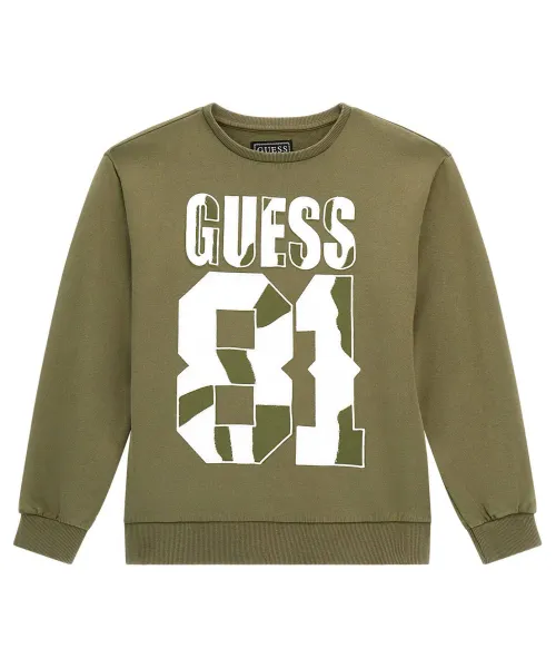 Толстовка Regular fit Guess, зеленый
Толстовка Regular fit Guess, зеленый