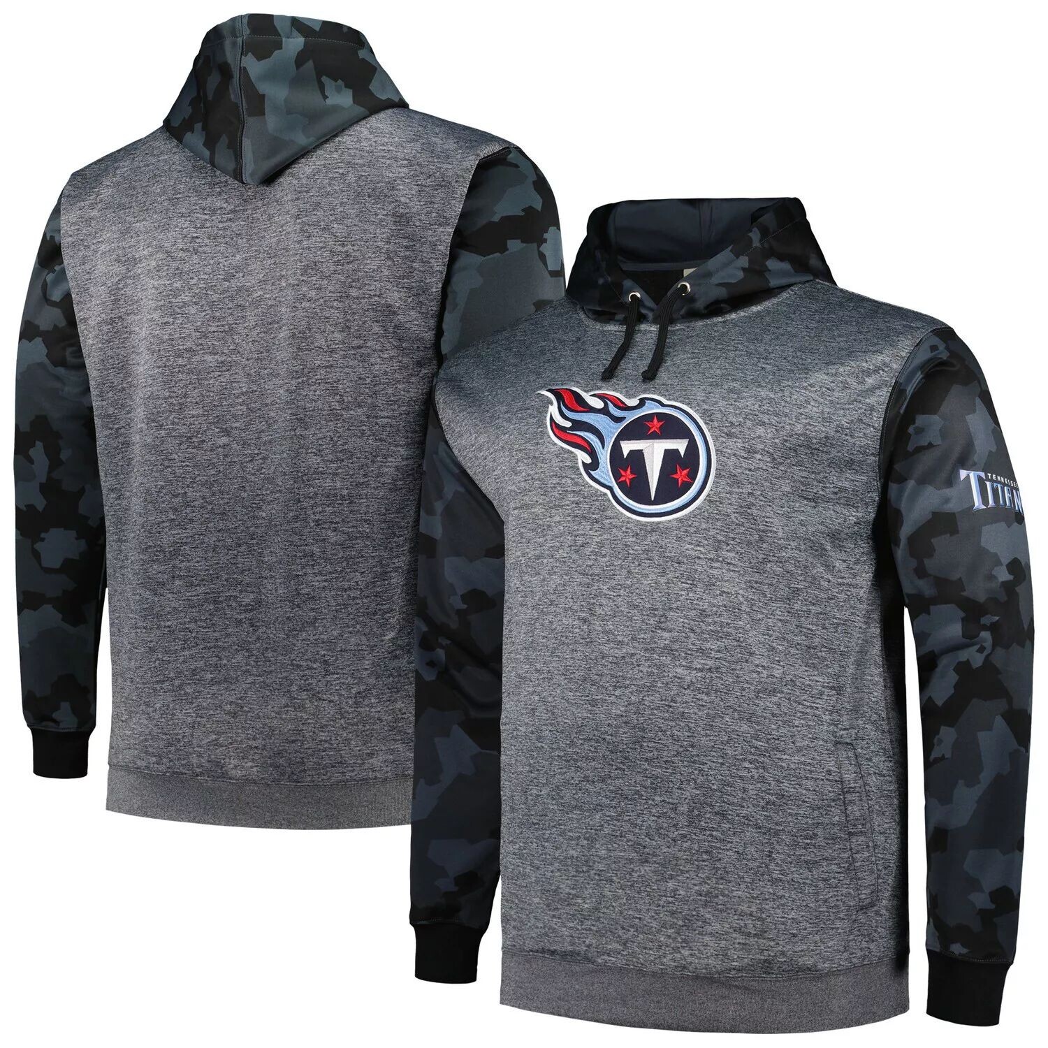 Мужской пуловер с капюшоном и камуфляжным принтом Heather Charcoal Tennessee Titans Fanatics
Мужской пуловер с капюшоном и камуфляжным принтом Heather Charcoal Tennessee Titans Fanatics