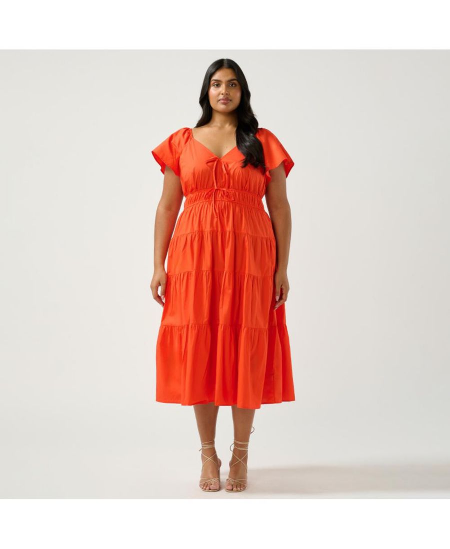 Женское многоярусное платье-миди Ana ESTELLE, Tangerine
Женское многоярусное платье-миди Ana ESTELLE, Tangerine