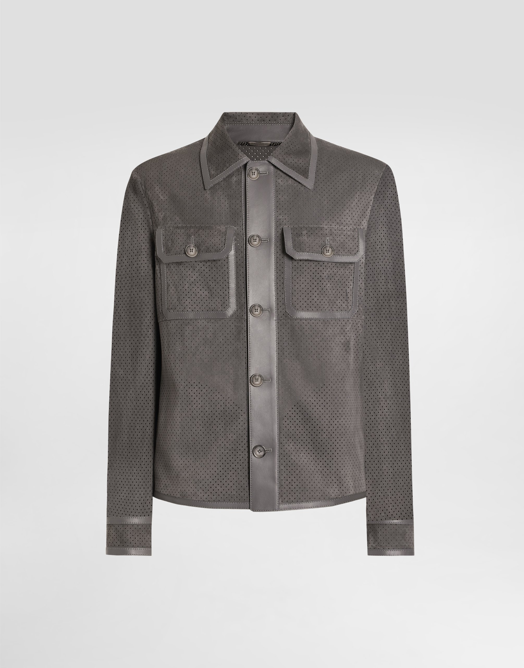 Куртка из перфорированной овчины Dolce & Gabbana, серый
Куртка из перфорированной овчины Dolce & Gabbana, серый