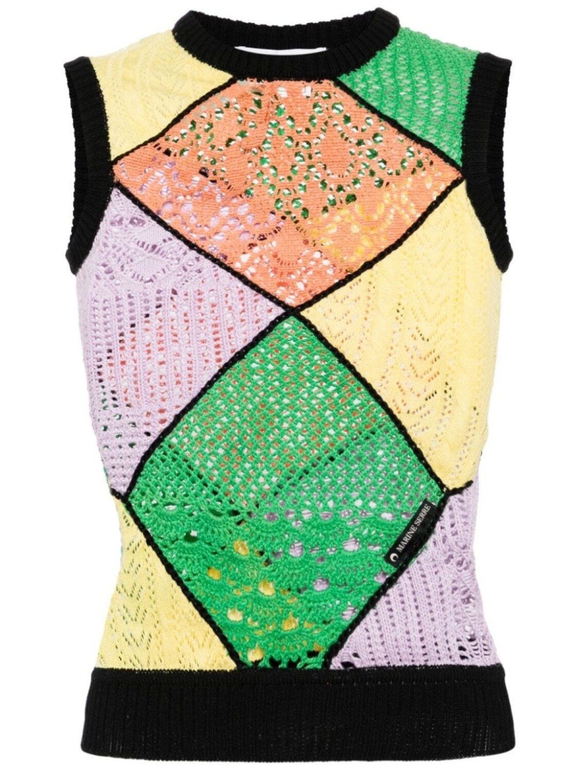 Marine Serre топ в технике кроше, черный
Marine Serre топ в технике кроше, черный