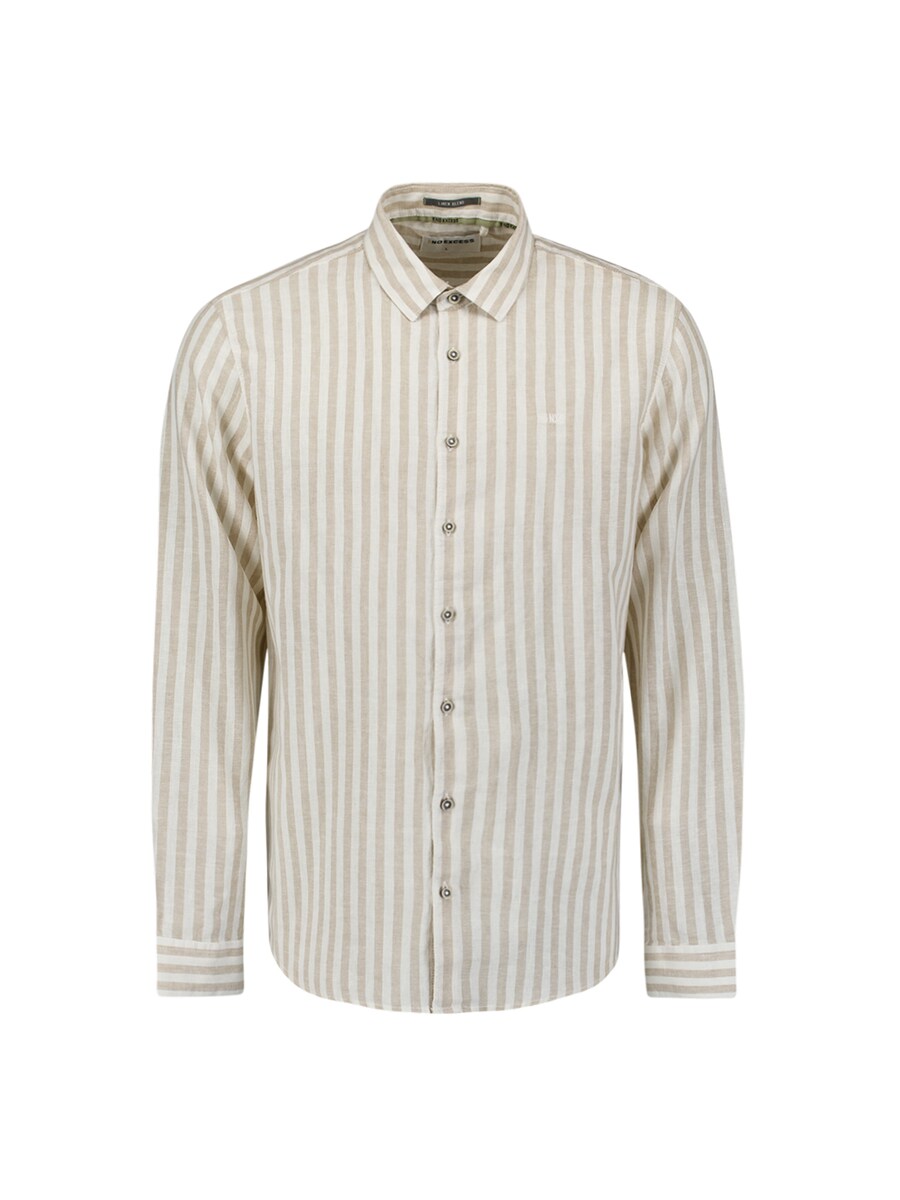 Рубашка на пуговицах классического кроя No Excess, бежевый
Рубашка на пуговицах классического кроя No Excess, бежевый