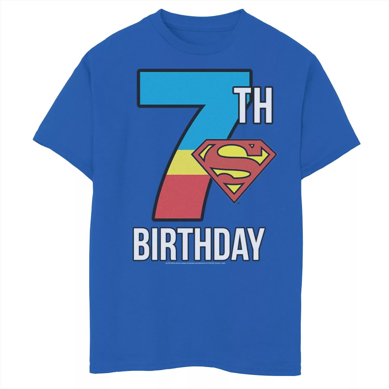 Футболка с графическим рисунком на 7-й день рождения с логотипом DC Comics для мальчиков 8–20 лет, Супермен Licensed Character
Футболка с графическим рисунком на 7-й день рождения с логотипом DC Comics для мальчиков 8–20 лет, Супермен Licensed Character