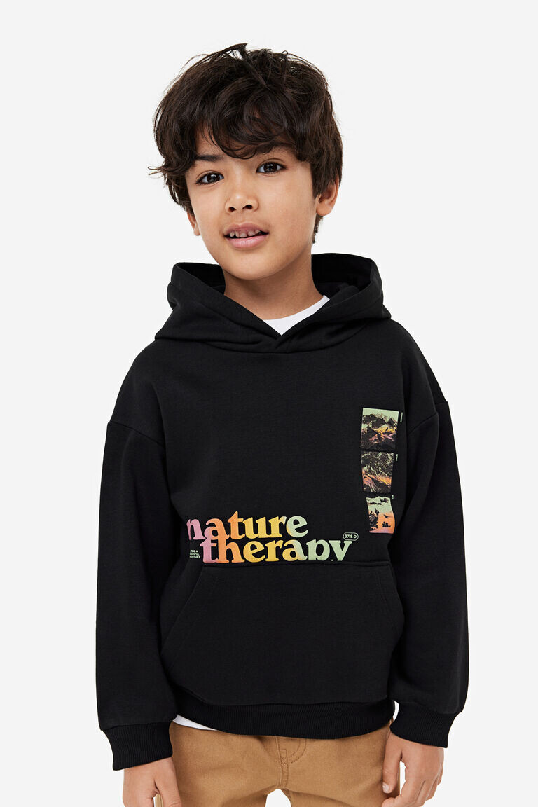 Толстовка с принтом H&M, черный
Толстовка с принтом H&M, черный