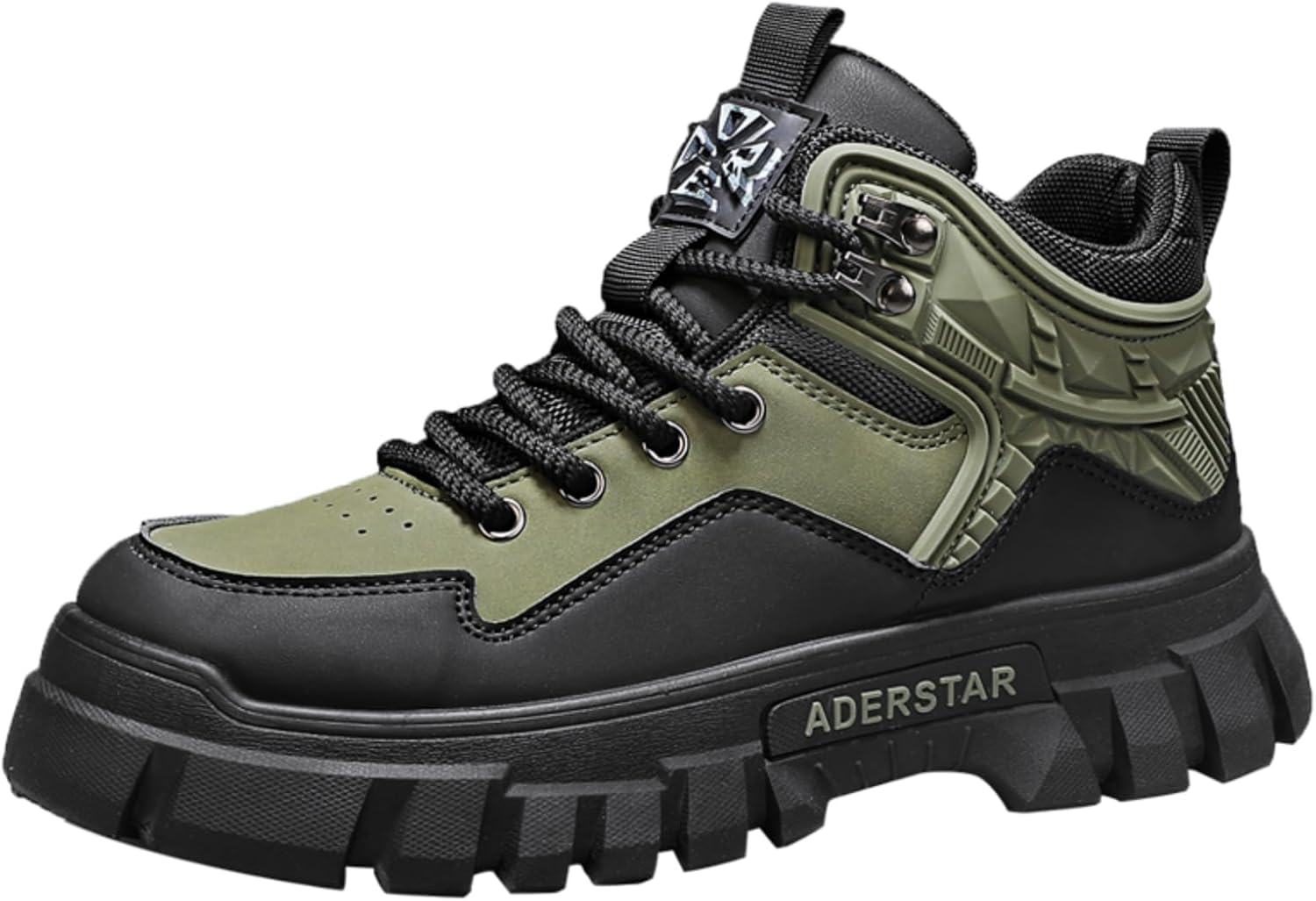 Мужские черные высокие тактические ботинки, стиль 1987, граффити боевые ботинки с регулируемыми ремешками, нескользящая обувь для улицы Aokisx
Мужские черные высокие тактические ботинки, стиль 1987, граффити боевые ботинки с регулируемыми ремешками, нескользящая обувь для улицы Aokisx