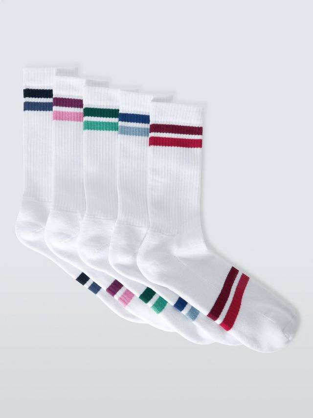 Носки в полоску из органической хлопчатобумажной смеси John Lewis, цвет White Multi Stripe
Носки в полоску из органической хлопчатобумажной смеси John Lewis, цвет White Multi Stripe