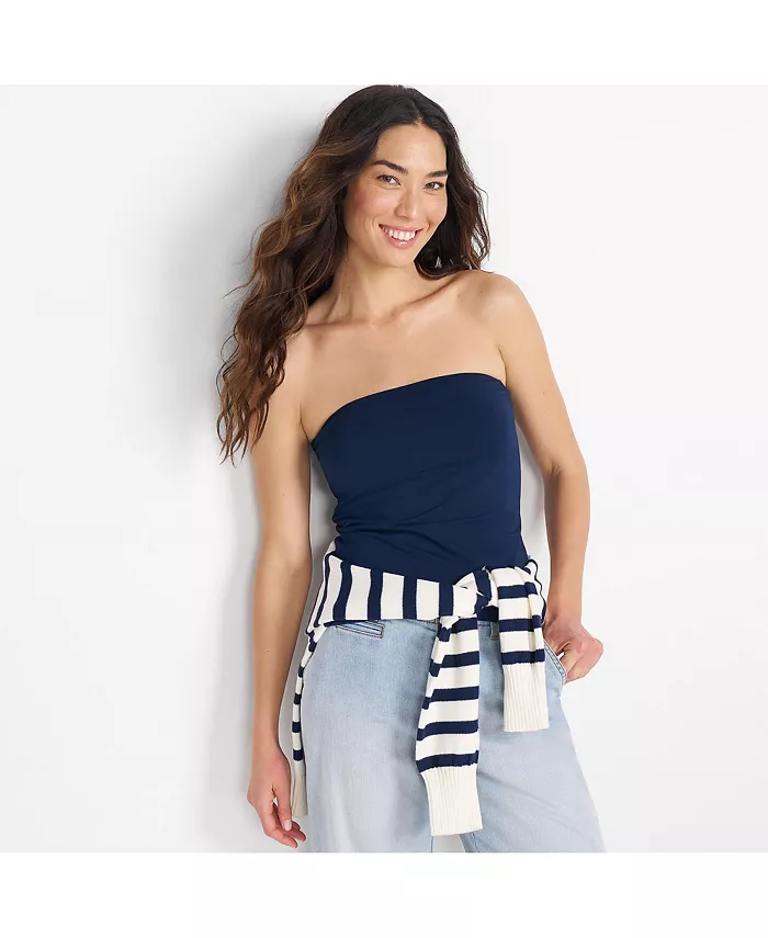 Женский облегающий топ-трубка Lands' End, синий
Женский облегающий топ-трубка Lands' End, синий