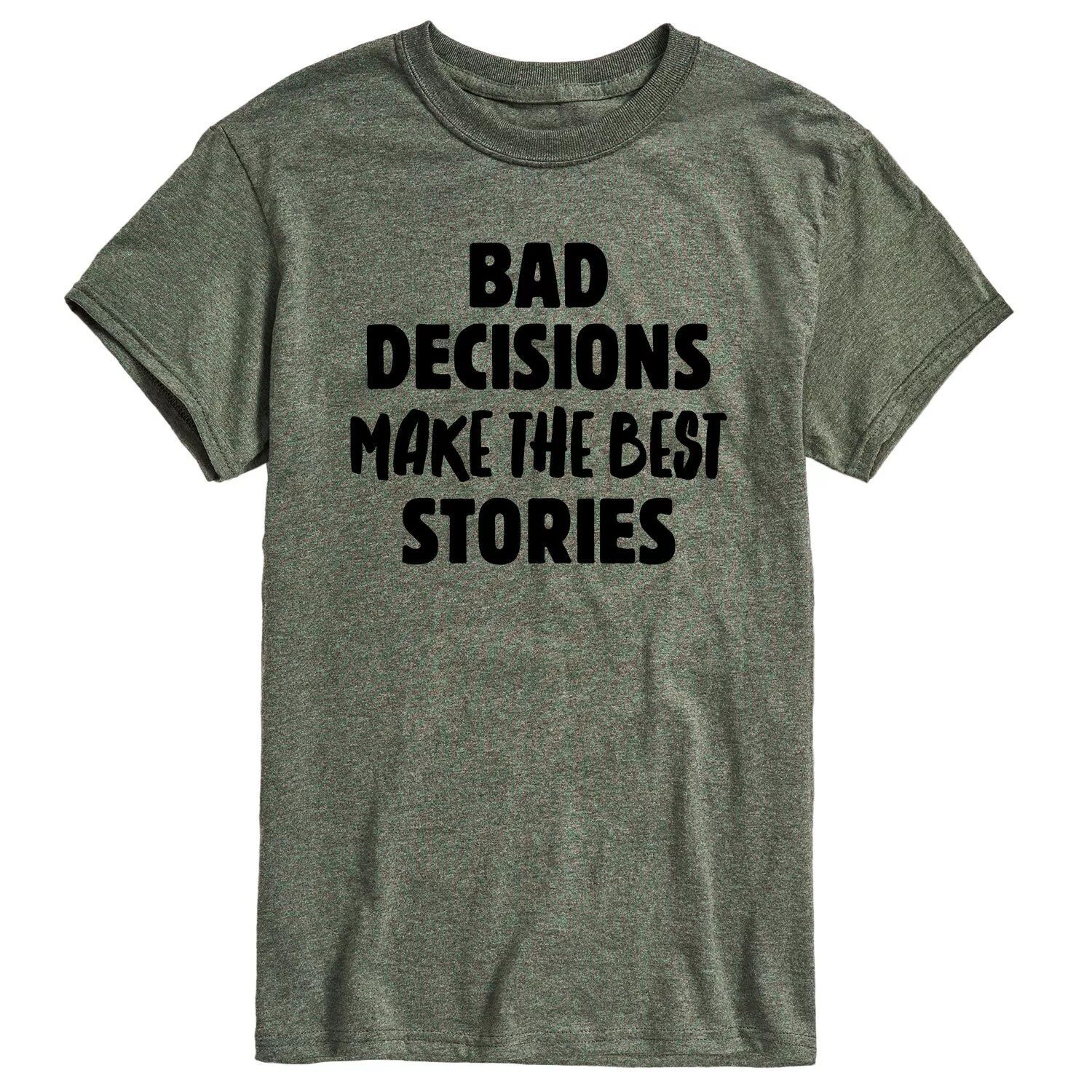 Мужская футболка Bad Decisions Best Stories Licensed Character
Мужская футболка Bad Decisions Best Stories Licensed Character