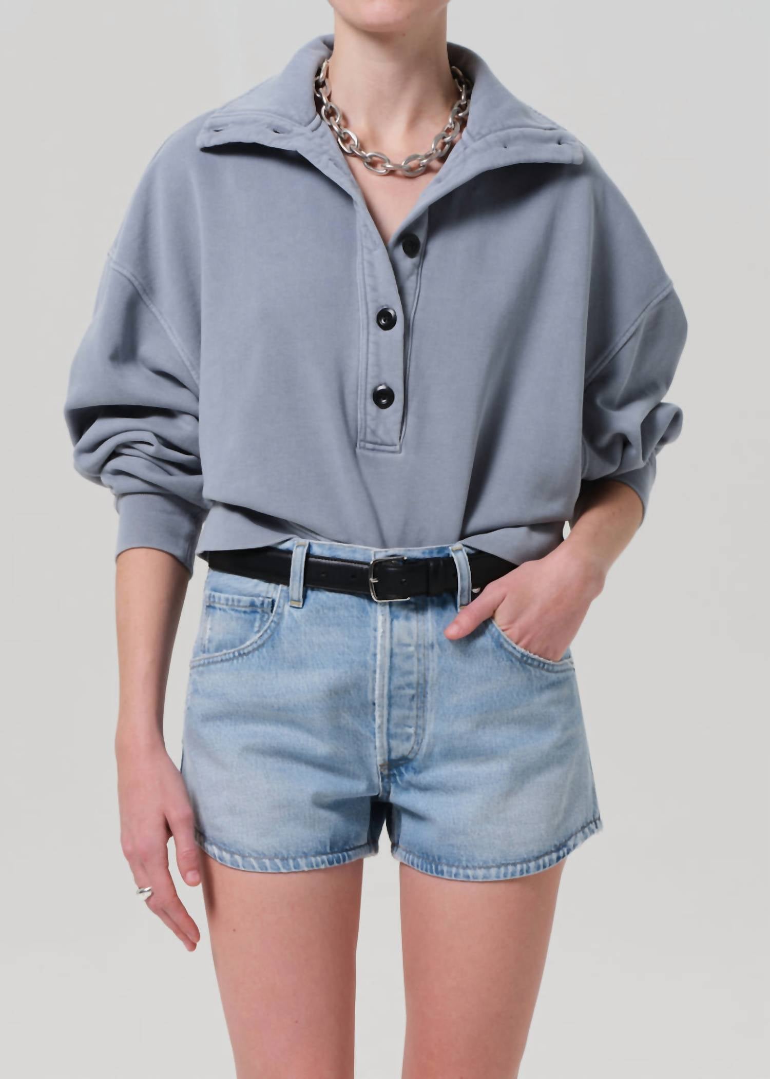 Пуловер Mirelle с воротником-стойкой в цвете «гематит» Citizens Of Humanity, Hematite
Пуловер Mirelle с воротником-стойкой в цвете «гематит» Citizens Of Humanity, Hematite